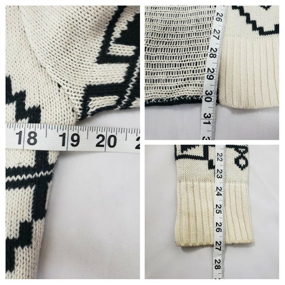 Maurices Black/Ivory Aztec Cabincore Western Print Cardigan - Picture 14 of 16